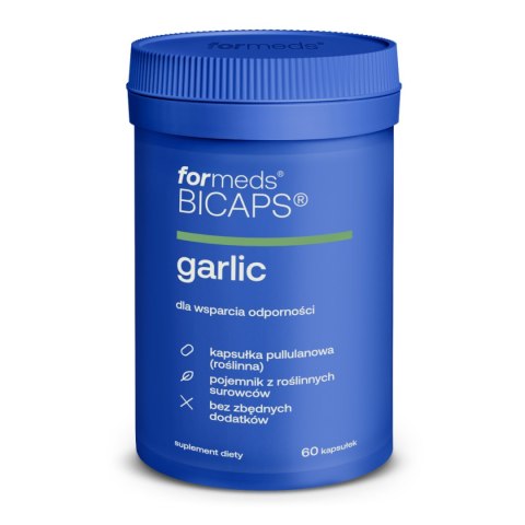 ForMeds Bicaps Garlic ekstrakt z czosnku pospolitego 60 kapsułek ForMeds Bicaps Garlic ekstrakt z czosnku pospolitego 60 kapsułek