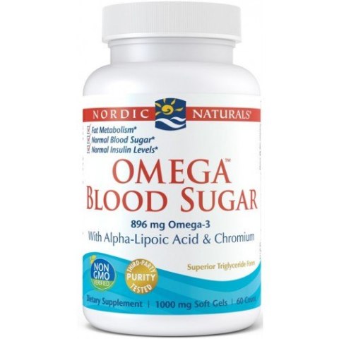 Nordic Naturals Omega 3 Blood Sugar 60 kapsułek miękkich Nordic Naturals Omega 3 Blood Sugar 60 kapsułek miękkich
