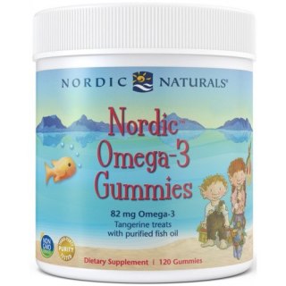 Nordic Naturals Omega-3 Gummies suplement diety – 82 mg 120 żelek mandarynkowych