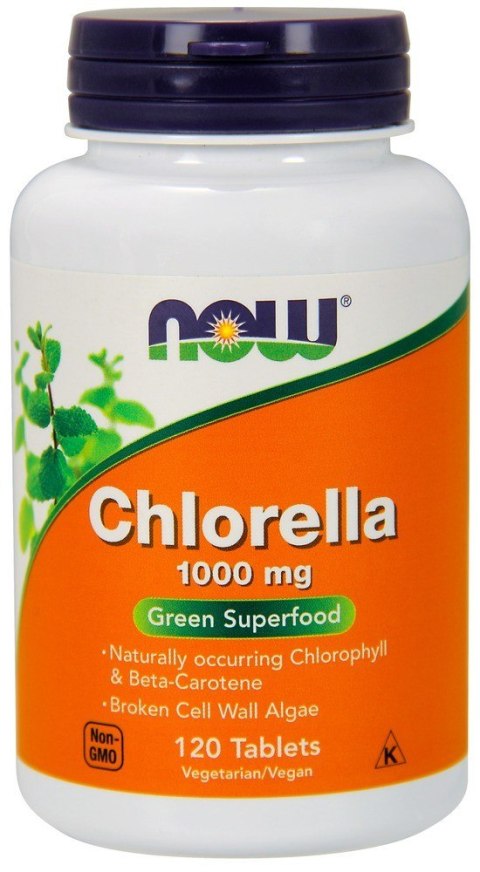 Now Foods Chlorella 1000 mg 120 tabletek Now Foods Chlorella 1000 mg 120 tabletek