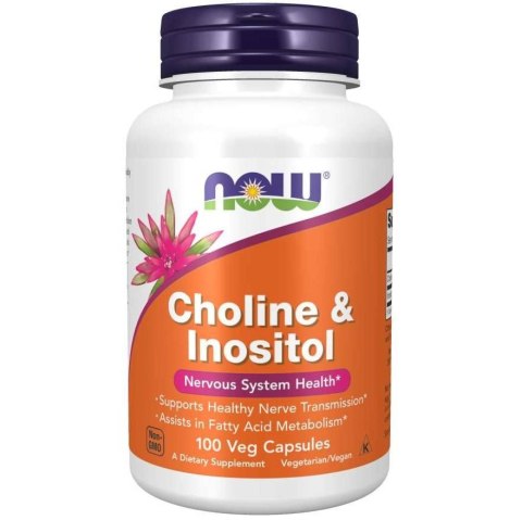 Now Foods Cholina i Inozytol 500 mg 100 kapsułek Now Foods Cholina i Inozytol 500 mg 100 kapsułek