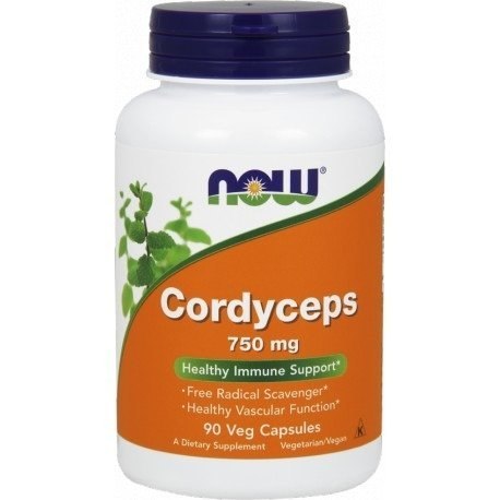 Now Foods Cordyceps 750 mg 90 kapsułek wegańskich Now Foods Cordyceps 750 mg 90 kapsułek wegańskich