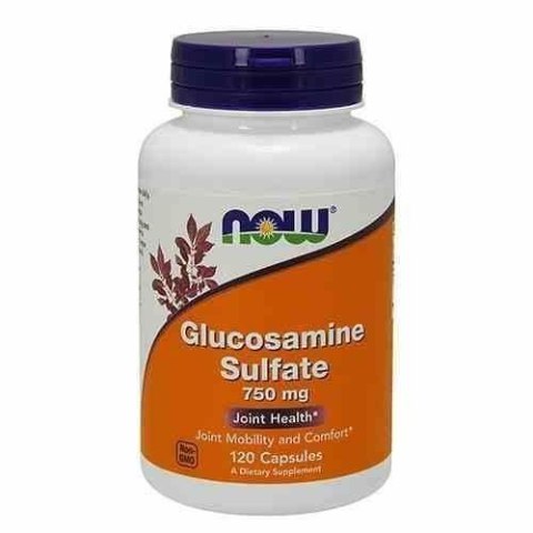 Now Foods Glucosamine Sulfate 750 mg Glukozamina 120 kapsułek wegańskich Now Foods Glucosamine Sulfate 750 mg Glukozamina 120 kapsułek wegańskich