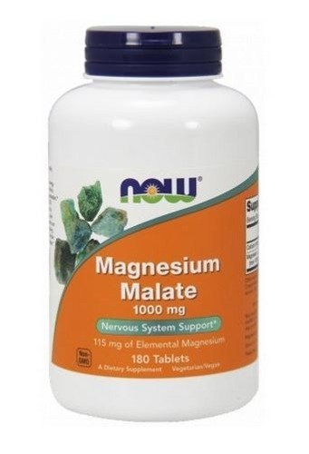 Now Foods Magnesium Malate 1000 mg 180 tabletek Now Foods Magnesium Malate 1000 mg 180 tabletek