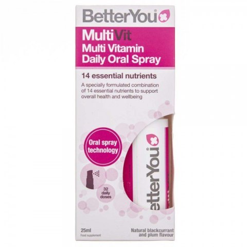 BetterYou MultiVit Multiwitamina 25 ml w sprayu BetterYou MultiVit Multiwitamina 25 ml w sprayu