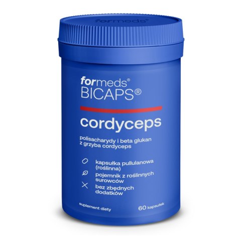ForMeds Bicaps Cordyceps ekstrakt 1060 mg 60 kapsułek ForMeds Bicaps Cordyceps ekstrakt 1060 mg 60 kapsułek