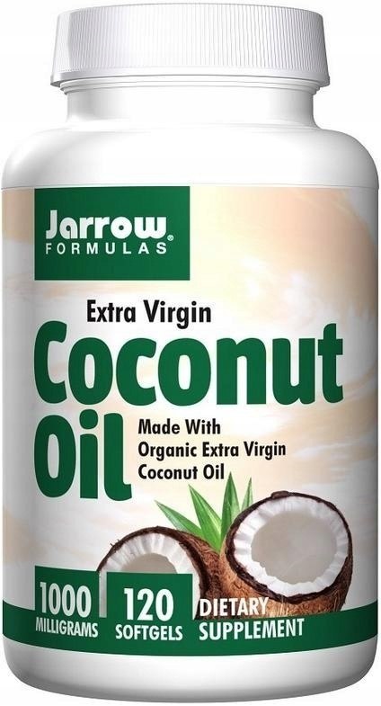 Jarrow Formulas Coconut Oil 1000 mg (Olej kokosowy) 120 kapsułek Jarrow Formulas Coconut Oil 1000 mg (Olej kokosowy) 120 kapsułek