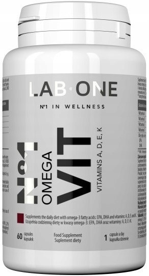 LAB ONE N°1 Omega VIT 60 kapsułek LAB ONE N°1 Omega VIT 60 kapsułek