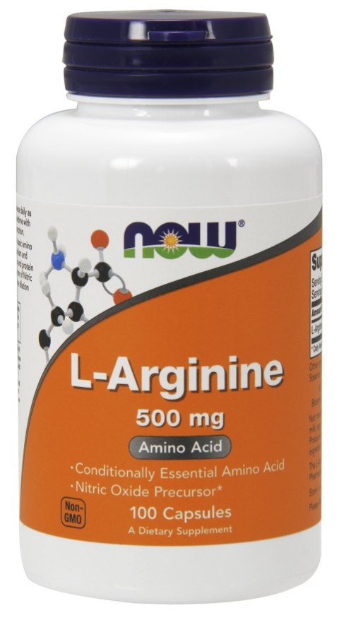 Now Foods L-Arginine 500 mg 100 kapsułek Now Foods L-Arginine 500 mg 100 kapsułek