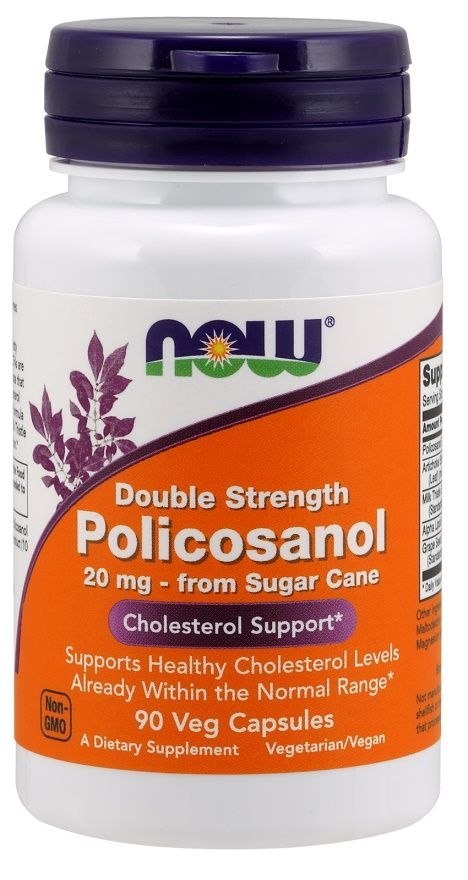 Now Foods Policosanol 20 mg 90 kapsułek Now Foods Policosanol 20 mg 90 kapsułek