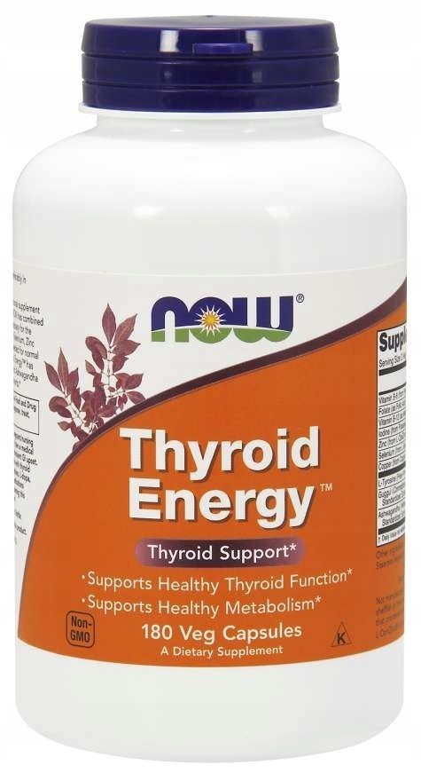 Now Foods Thyroid Energy (Wsparcie tarczycy) 180 kapsułek Now Foods Thyroid Energy (Wsparcie tarczycy) 180 kapsułek
