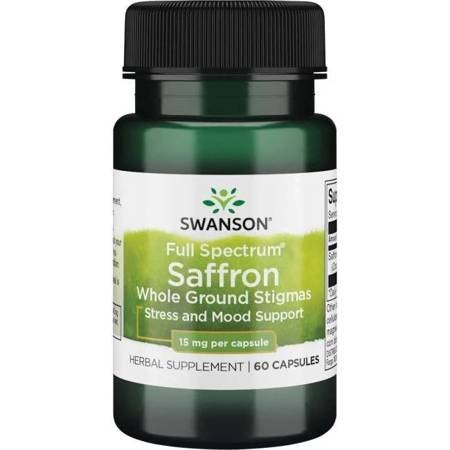 Swanson FS Szafran 15mg 60 kapsułek Swanson FS Szafran 15mg 60 kapsułek