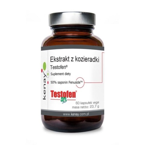 Kenay Ekstrakt z kozieradki Testofen 600mg 60 kapsułek Kenay Ekstrakt z kozieradki Testofen 600mg 60 kapsułek