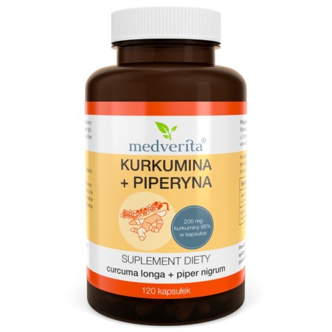Medverita Kurkumina + Piperyna 120 kapsułek Medverita Kurkumina + Piperyna 120 kapsułek