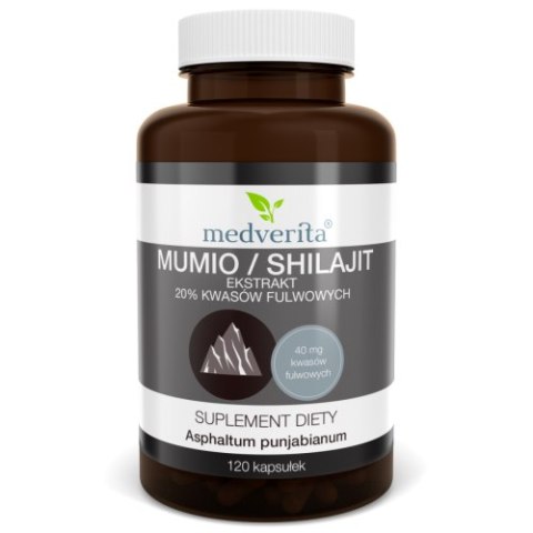 Medverita Mumio/Shilajit 120 kapsułek Medverita Mumio/Shilajit 120 kapsułek