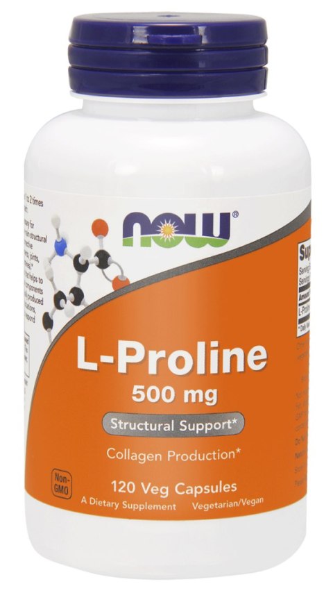 NOW Foods L-Prolina 500mg 120 kapsułek NOW Foods L-Prolina 500mg 120 kapsułek