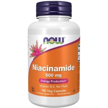 NOW Foods Niacynamid (witamina B3) 500mg 100 kapsułek NOW Foods Niacynamid (witamina B3) 500mg 100 kapsułek