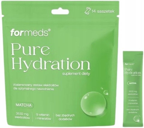 Formeds Pure Hydration elektrolity o smaku matcha 14 saszetek Formeds Pure Hydration elektrolity o smaku matcha 14 saszetek