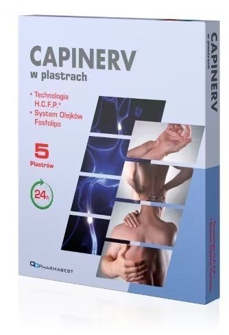 Pharmabest CAPINERV w plastrach 5 sztuk Pharmabest CAPINERV w plastrach 5 sztuk