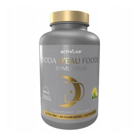 Activlab DODA D'EAU FOODS Immunelki 60 żelek o smaku cytryna-limonka Activlab DODA D'EAU FOODS Immunelki 60 żelek o smaku cytryna-limonka