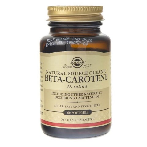 Solgar Naturalny Beta Karoten 7,5 mg 60 kapsułek Solgar Naturalny Beta Karoten 7,5 mg 60 kapsułek