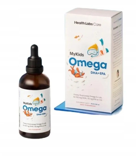 Health Labs Care MyKids Omega DHA+EPA 100ml smak truskawkowy Health Labs Care MyKids Omega DHA+EPA 100ml smak truskawkowy