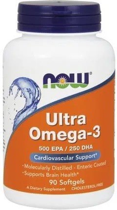 Now Foods Ultra Omega-3 500 EPA 250 DHA 90 kapsułek żelowych