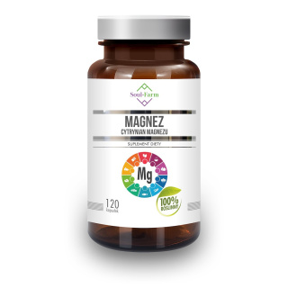 Soul-Farm Cytrynian Magnezu (650 mg) - suplement diety - 120 kapsułek