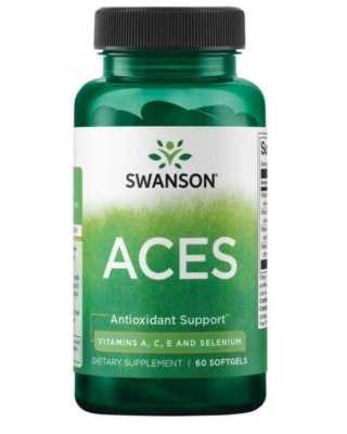 Swanson ACES Witaminy A C E i Selen 60 kapsułek żelowych