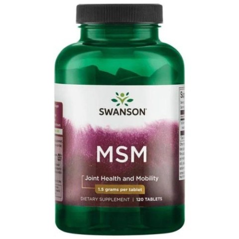 Swanson MSM TruFlex 1500 mg 120 tabletek Swanson MSM TruFlex 1500 mg 120 tabletek