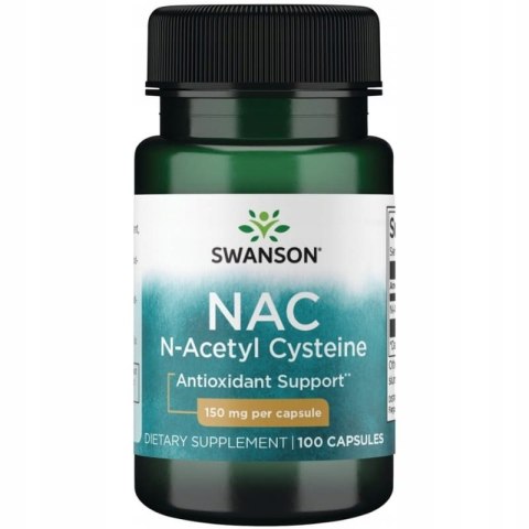 Swanson NAC N-acetylocysteina 150 mg 100 kapsułek Swanson NAC N-acetylocysteina 150 mg 100 kapsułek